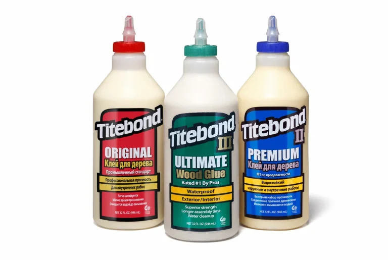 Основные различия между столярными клеями Titebond Original, Titebond II Premium и Titebond III Ultimate